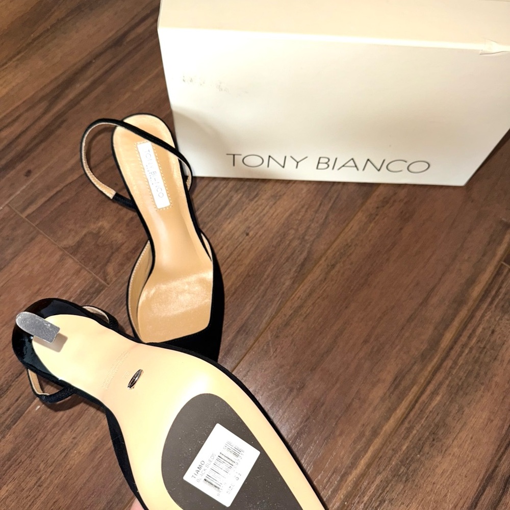Tony Bianco Black Strappy Sandals